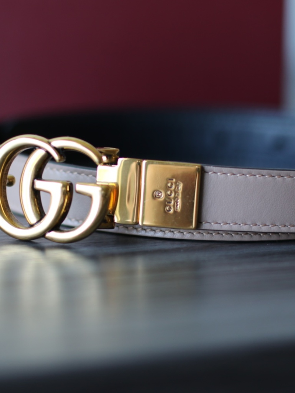 GG MARMONT REVERSIBLE THIN BELT - Picture 3 of 9